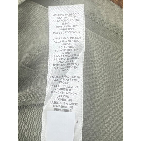 Chicos Womens Sage Green Short Sleeve Top Size 2 - Picture 8 of 11